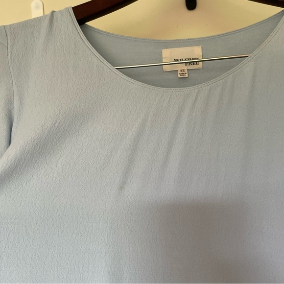 Wilfred Free by Aritzia Baby Blue Teigen Minimalist T-Shirt Dress XS - Picture 4 of 8